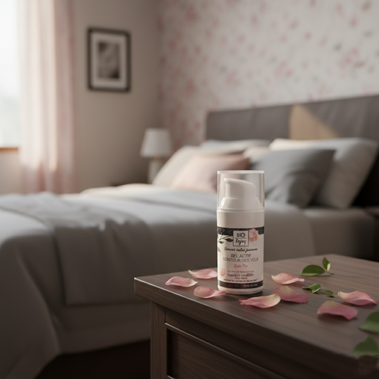 Contorno occhi rosa ambientata